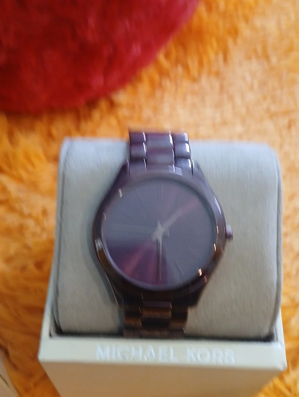 Michael Kors Men's Purple Stainless Steel Bracelet Watch